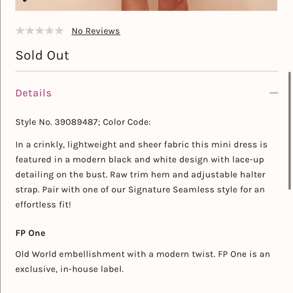 RARE Free People FP One Viola Dress - Picture 4 of 5